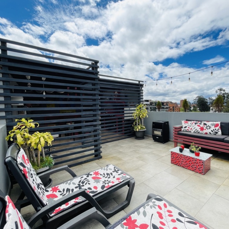 apartment with a terrace in front of the Tomebamba River in Cuenca, Ecuador